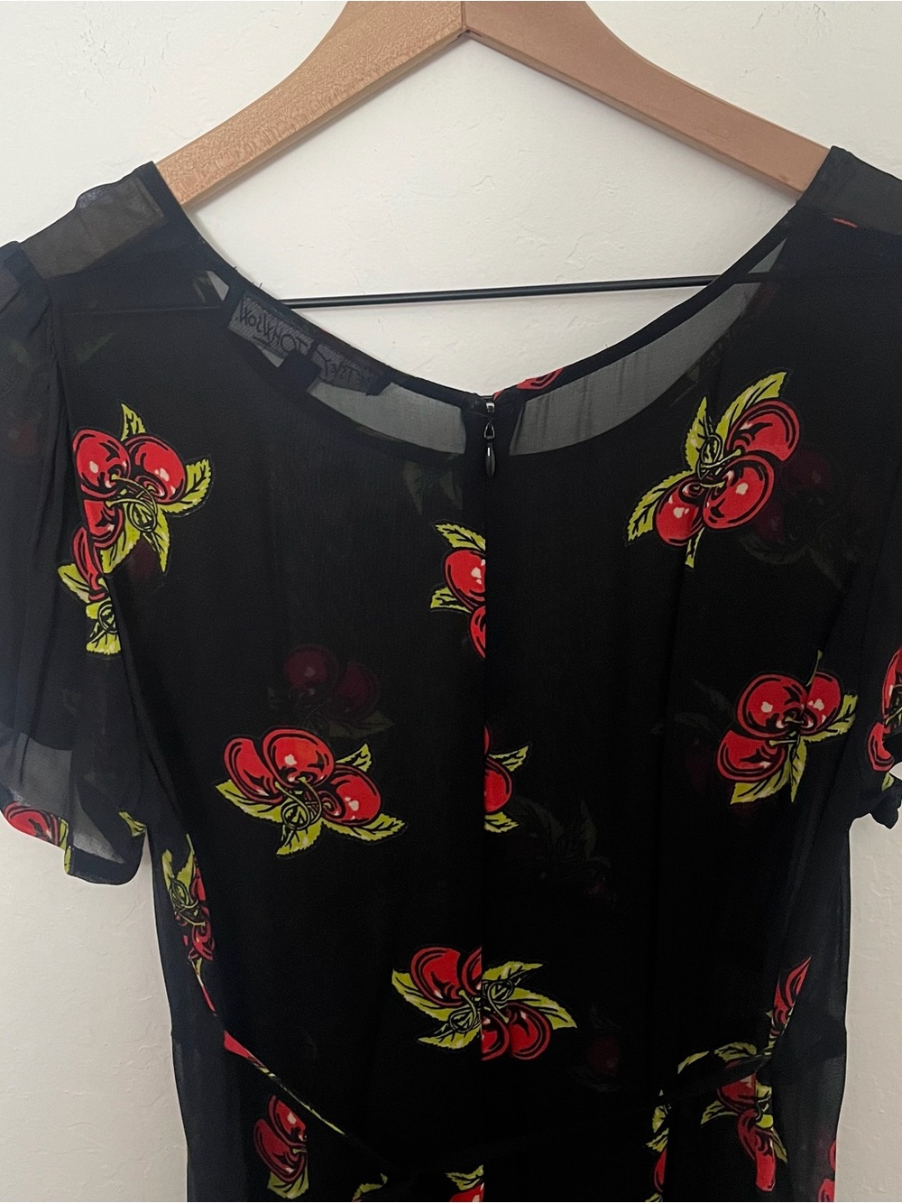 Vintage Betsey Johnson Cherry Babydoll Dress - Picture 7 of 10